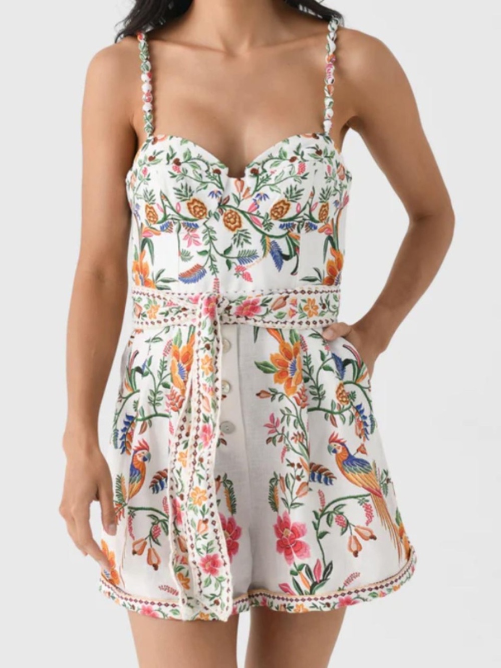 Farm Rio Women's Multi Playsuit-Romper